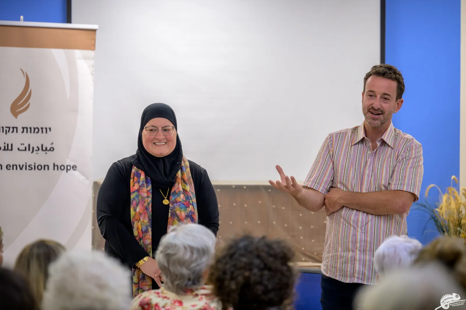 גדיר האני ודרור רובין במפגש קהילתי